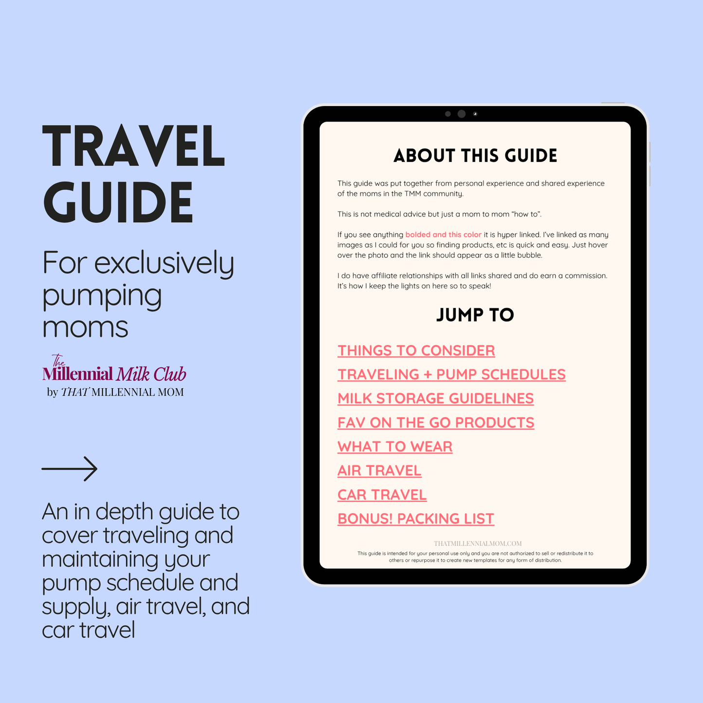 The Exclusively Pumping Mom Travel Guide