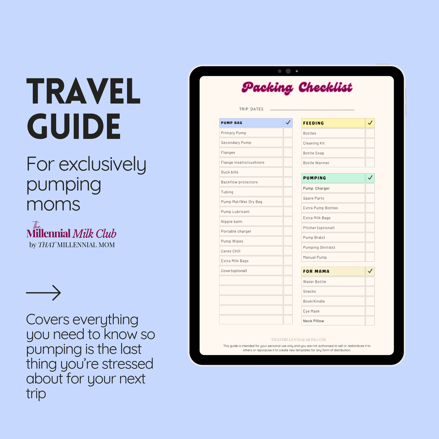 The Exclusively Pumping Mom Travel Guide