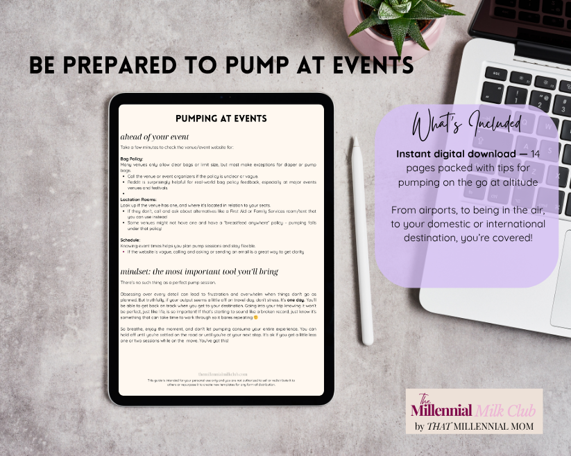 Pumping on the Go Mini Guide: Events