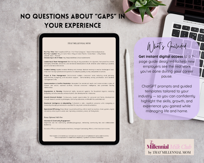 The SAHM Resume Builder + Template